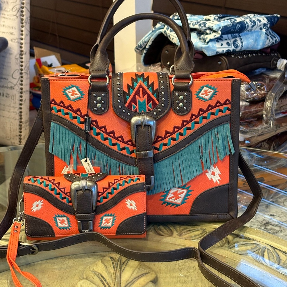 Montana west handbag&wallet set #78